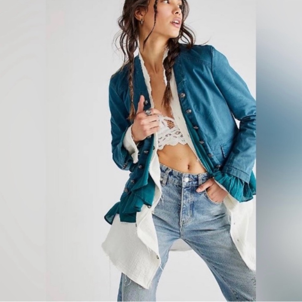 Free People Ruffles Romance Jacket - Picture 2 of 8